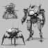 create an design mechs robots concepts