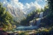 a fantasy landscape design illustrations