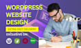 do wordpress website development using any free theme