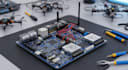 design micro robotics, servo driver and drone telemetry pcb board