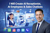 create ai receptionist, ai employees, ai sales assistant and chatbots