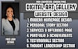 art gallery website digital art gallery website creative gallery website