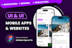 do figma website design, mobile app design UI UX, prototype