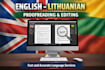 proofread and edit your lithuanian content