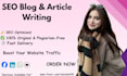 do SEO blog and content writing