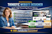 design a professional thinkific course, thinkific website, teachable course