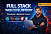 do full stack website development as frontend and backend web developer