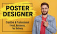 make modern food poster design