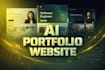 create a ai powered portfolio website with a luxury design