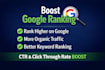 boost your google ranking increase organic traffic website optimize serp CTR