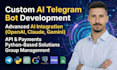 develop a custom ai telegram bot with python and API integration