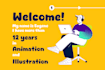create character mascot rive, lottie animations web and app