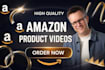 create high converting 4k amazon product and ecommerce video ads