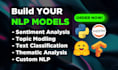 do nlp sentiment analysis and topic modeling with python