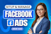 setup facebook ads campaign, marketing and advertising