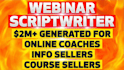 write a high converting webinar script