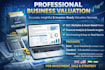 business valuation, company valuation, valuation financial analysis