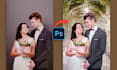 wedding pictures editing, background change, enhance photo