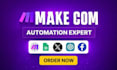 set up make com make com automation make com scenarios made com n8n automation