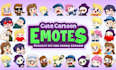create custom cartoon twitch emotes sub badges sticker