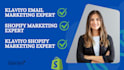 setup klaviyo marketing, klaviyo flows or ecommerce marketing for shopify
