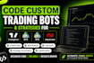 code custom trading bots and strategies for tradingview, mt4, mt5, ninjatrader