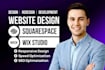 fix wix website, squarespace website, redesign wix website, redesign squarespace