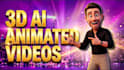 create pixar style 3d ai animation videos with consistent characters