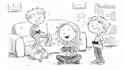 draw cute children comic cartoon in this style