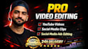 professional cinematic youtube and gaming video editing 4k