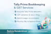 do tally prime bookkeeping, gst data entry and gst return filing