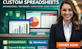 custom spreadsheet,advance excel,vba macros,expense tracker,budget spreadsheet