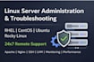 do linux server administration, troubleshooting and support