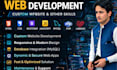 develop custom PHP laravel web application