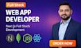 develop a full stack next js mern web application with admin panel