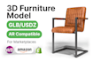 create optimized 3d furniture models for ar glb usdz