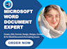 do microsoft word document formatting, layout and redesign ms word docs
