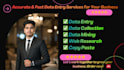 do business data entry, web research and lead generation