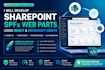 develop sharepoint spfx web parts using react and microsoft graph