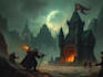 create warhammer style dark fantasy art