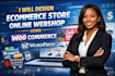 design ecommerce store and online webshop using woocommerce wordpress