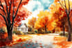 make watercolor landscape design
