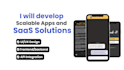 develop a custom saas mobile app for ios and android