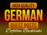 make SEO dofollow german guest post on german de sites