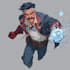 illustrate superhero character art