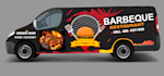design realistic 3d van wrap , car wrap , food trucks