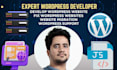 design redesign wordpress website, website development as a full stack developer