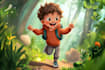 illustrate a childrens book series with magical art
