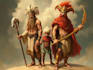 characters desing prehispnic and mythology