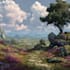 digitally paint fantasy landscape